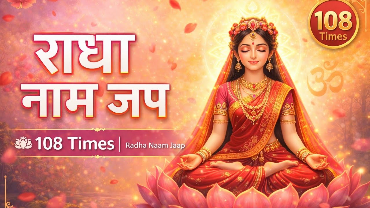 Shri Radha Radha Naam Jap 1008 Baar | श्री राधा राधा नाम जप | Radha Dhun | Radha Jap