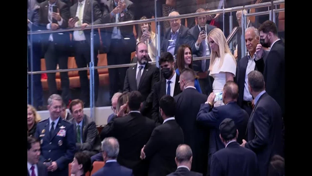 Ivanka Trump arrives in the Israeli Knesset ahead of President Donald Trump's remarks