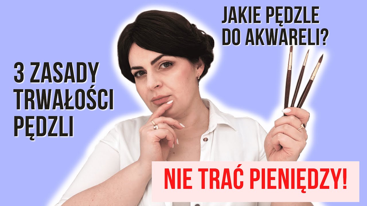 Jakie pędzle do akwareli? Włosie naturalne czy syntetyczne?