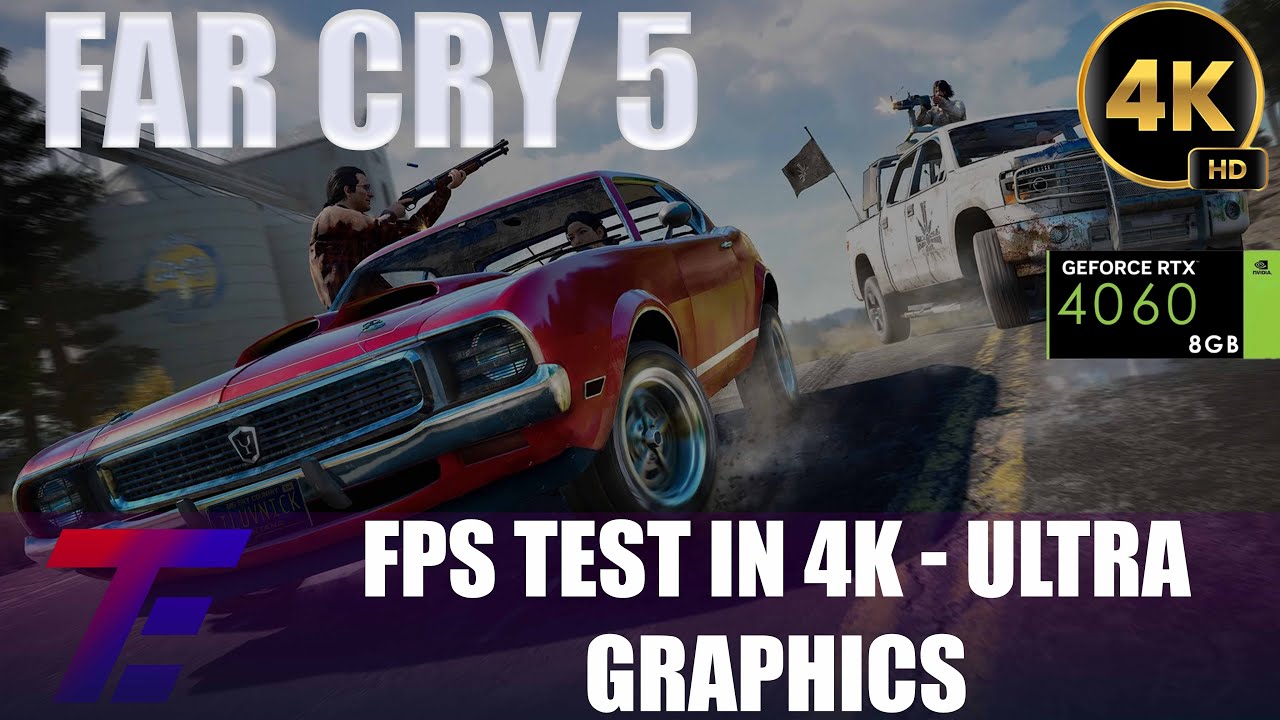 Far Cry 5 NVIDIA RTX 4060 8GB - 2K FPS test and FPS score - GPU and CPU temperature - Tech EVO