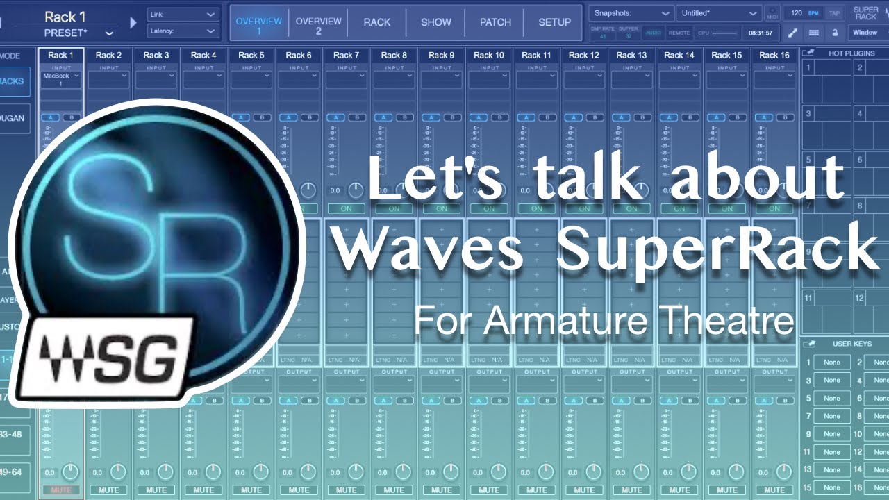 Let's talk about Waves SuperRack for amateur theatre.