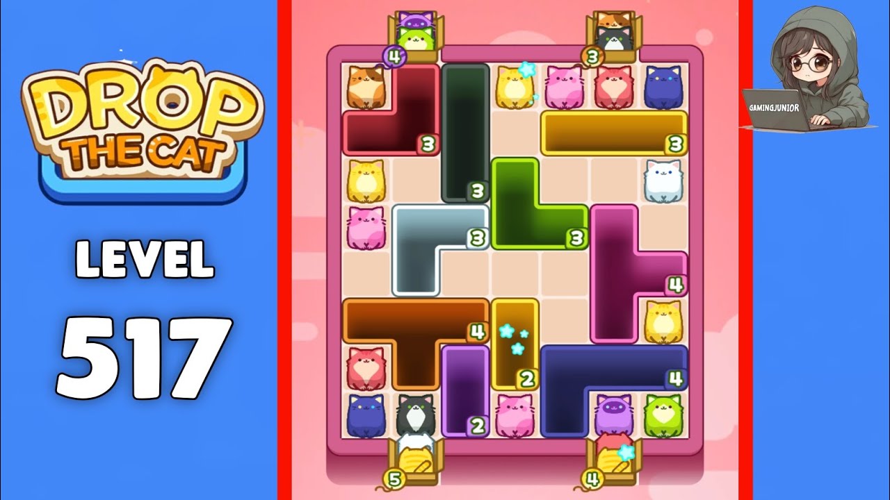 Drop The Cat level 517 solution