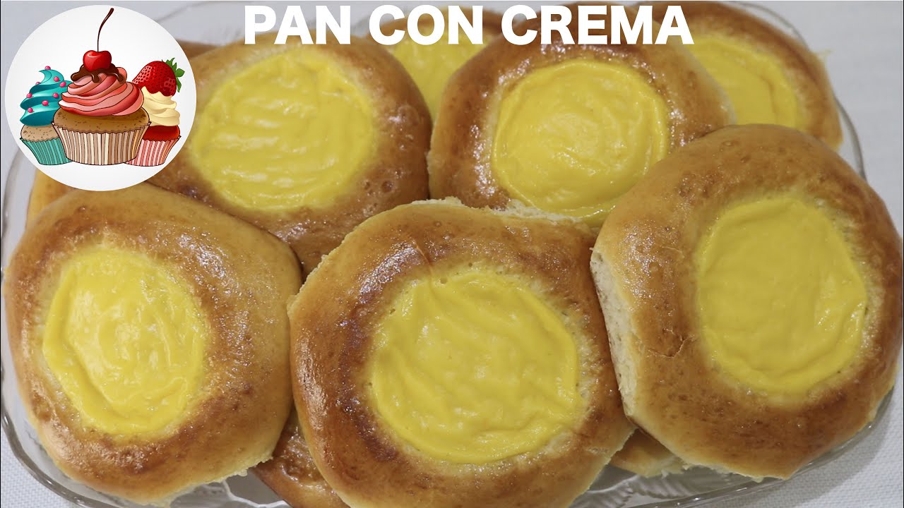 CÓMO PREPARAR PAN DE CREMA PASTELERA ( Esponjosos, deliciosos y faciles de preparar)#8