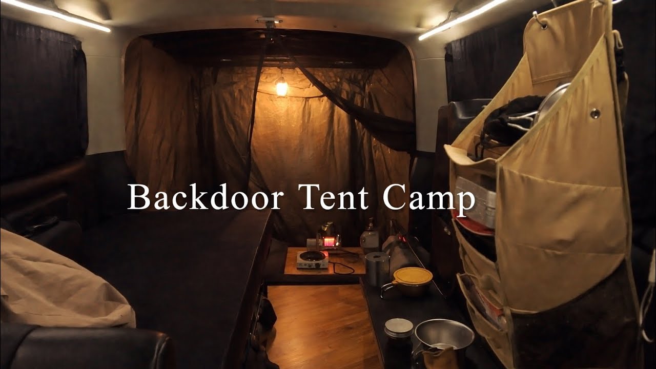 Custom Caravan Night Setup / Backdoor Tent / Cozy Camp Setup