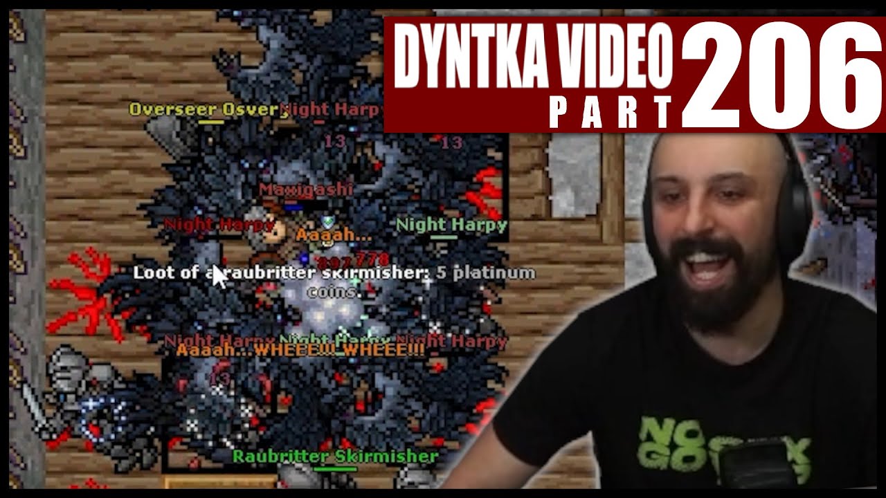 Klata z Harpy i Bossem to nie najlepszy pomysł | Tibia - Dyntka Video odc. 206