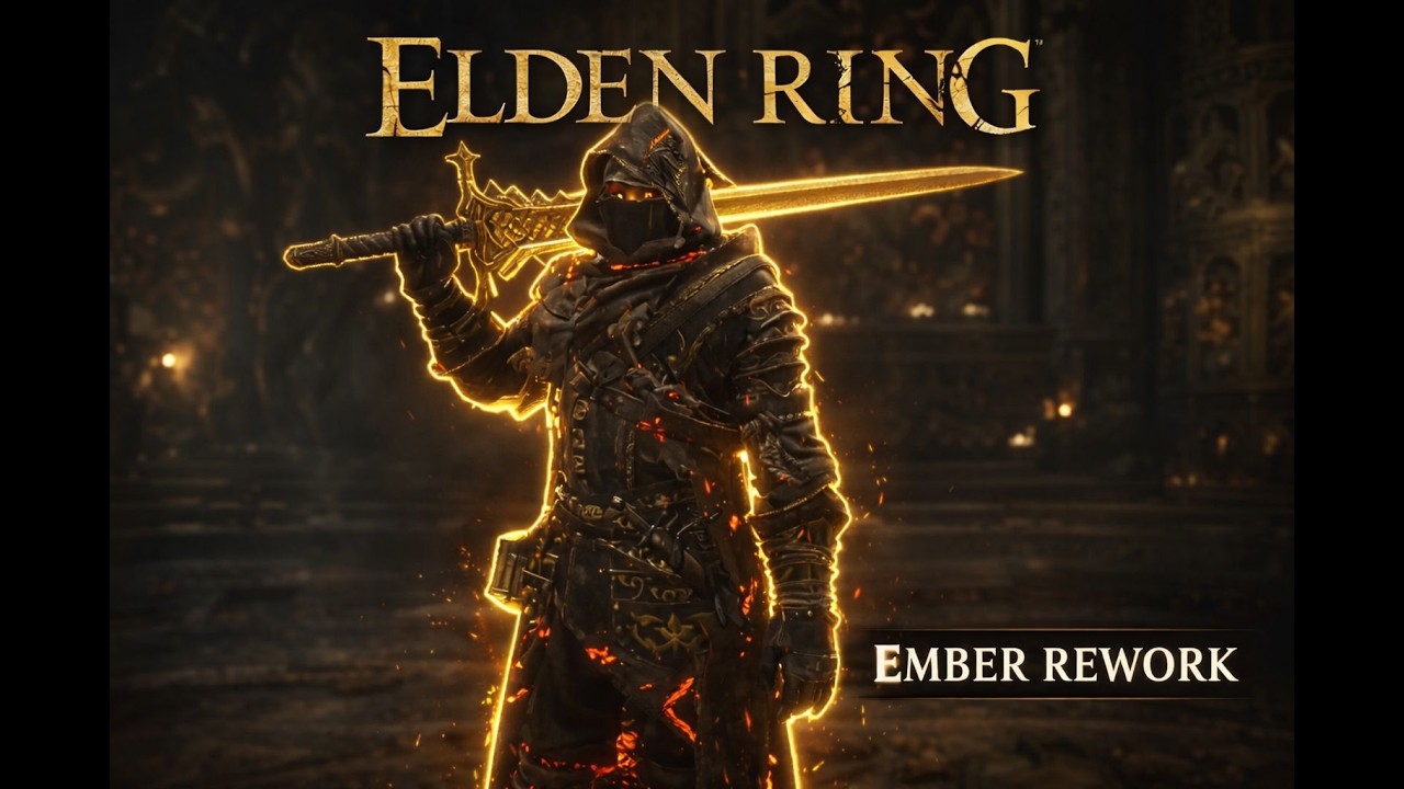 ELDEN RING | Fallen Knight Armor Set With OG Physics - 4K Textures - Ember Ver | Mod Showcase