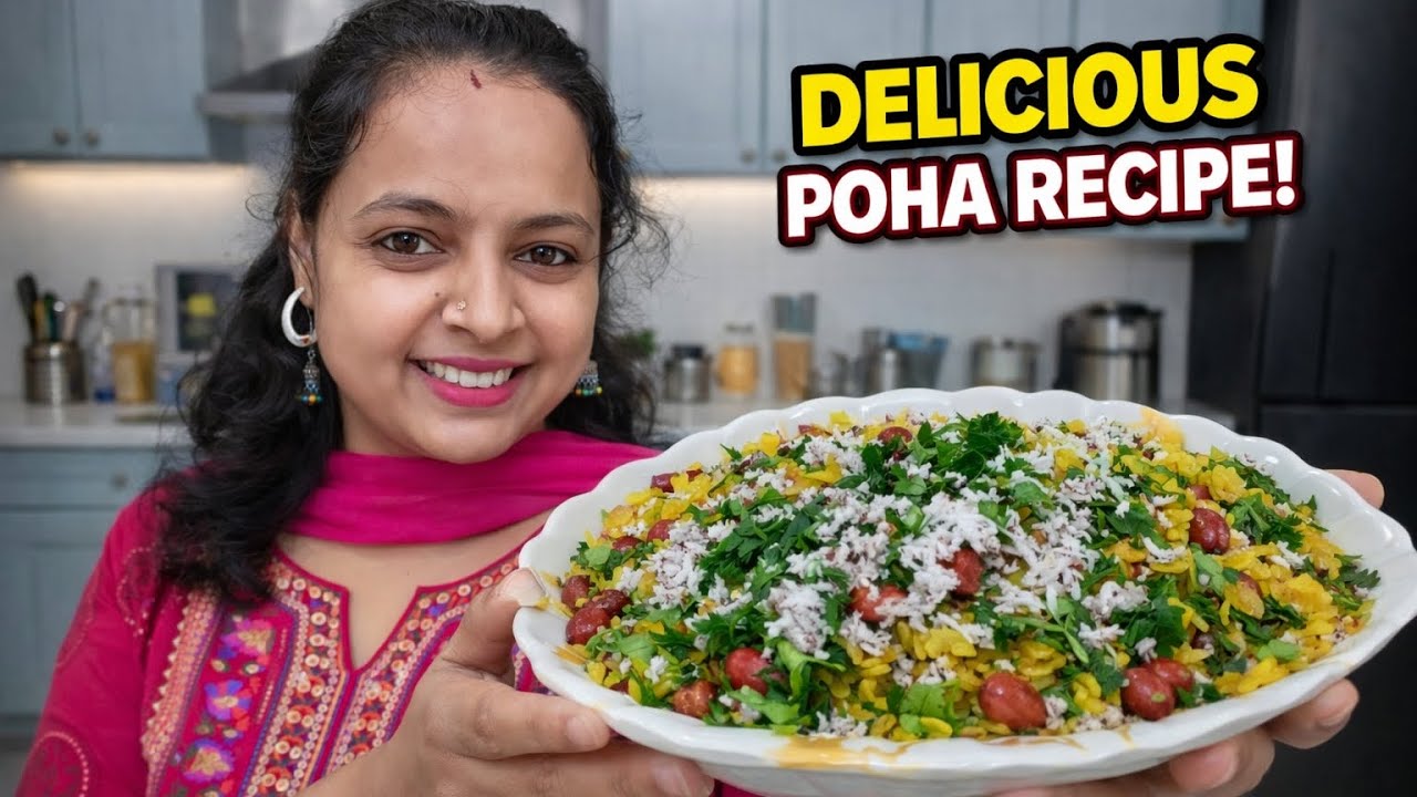 Perfect Maharashtrian Kanda Poha Recipe | Soft & Fluffy Poha in 10 Minutes