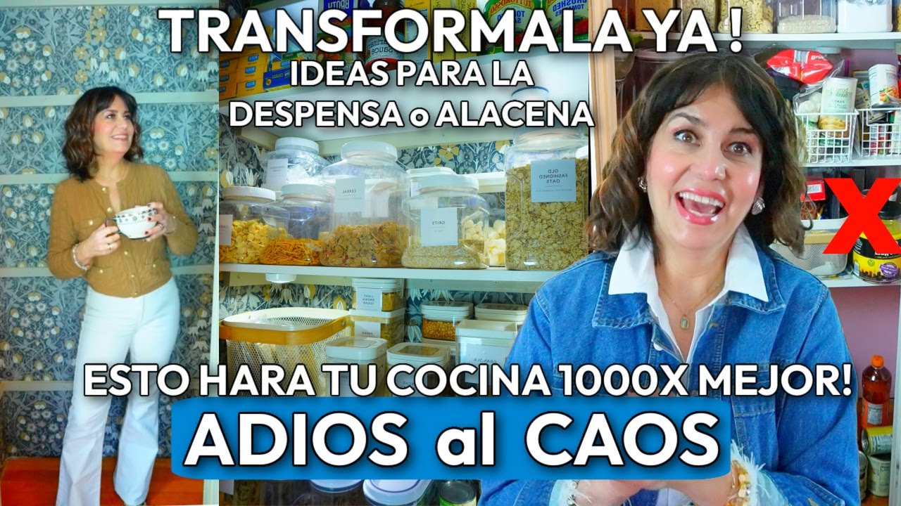 IDEAS PARA ORGANIZAR la DESPENSA FÁCIL y RÁPIDO, de REVISTA 😱✨TRANSFORMA tu COCINA! DIY PANTRY IDEAS