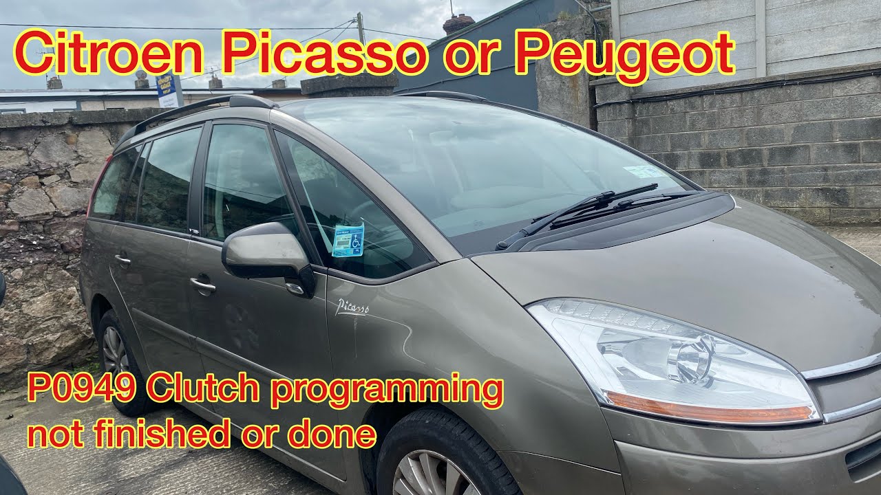 Citroen Picasso, P0949 Программирование сцепления не завершено или не завершено