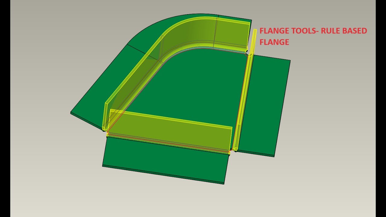 Sheetmetal! Rule based Flange in Creo Parametric