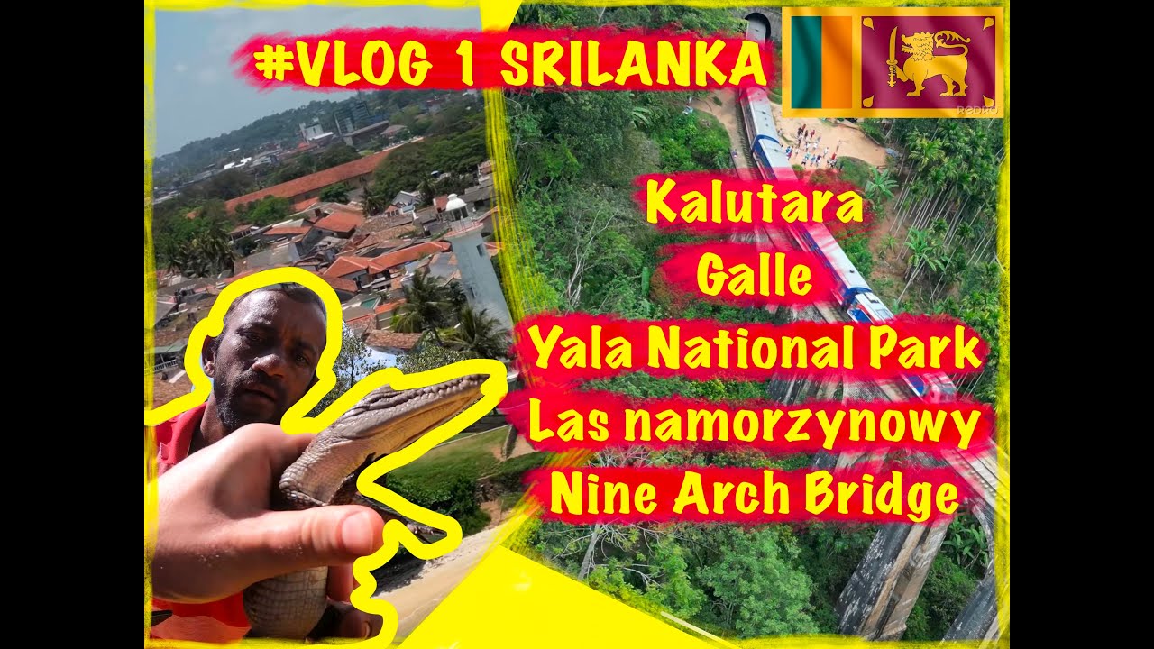 Srilanka Vlog kalutara Galle Yala National Park Mungrowy Pociąg