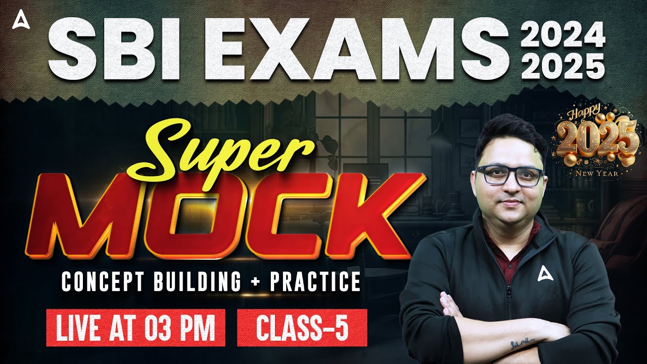 SBI Clerk English Super Mocks 2024-25 | SBI Mock Test Concept Building & Practice | Anubhav Sir