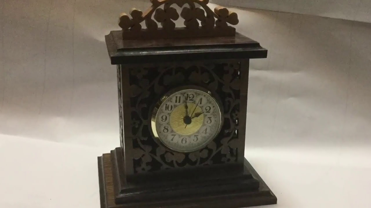 Scroll Saw Floral Clock