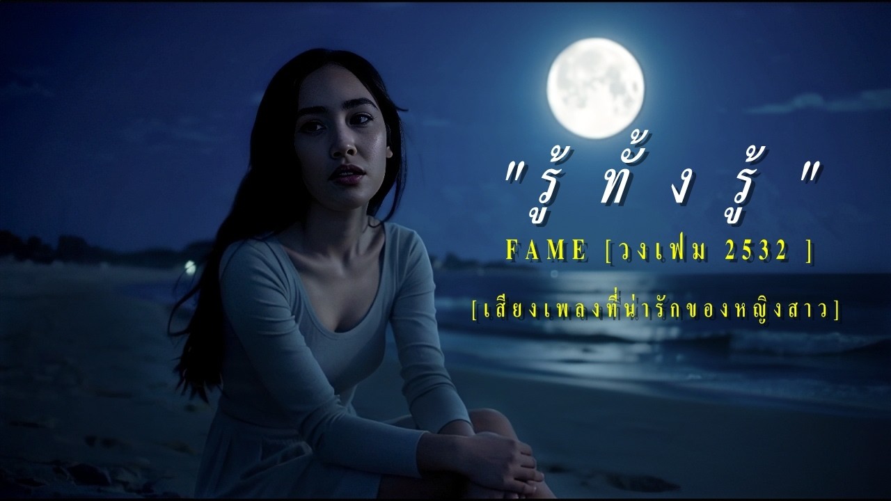 รู้ทั้งรู้ : FAME [วงเฟม]【 #karaoke ดนตรีเพียวสำหรับ.ผู้หญิง 】อดีตเพลงเพราะๆปี2532