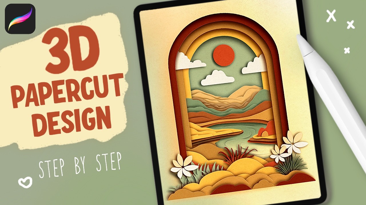 How To Make Amazing Paper Cut Art In Procreate!