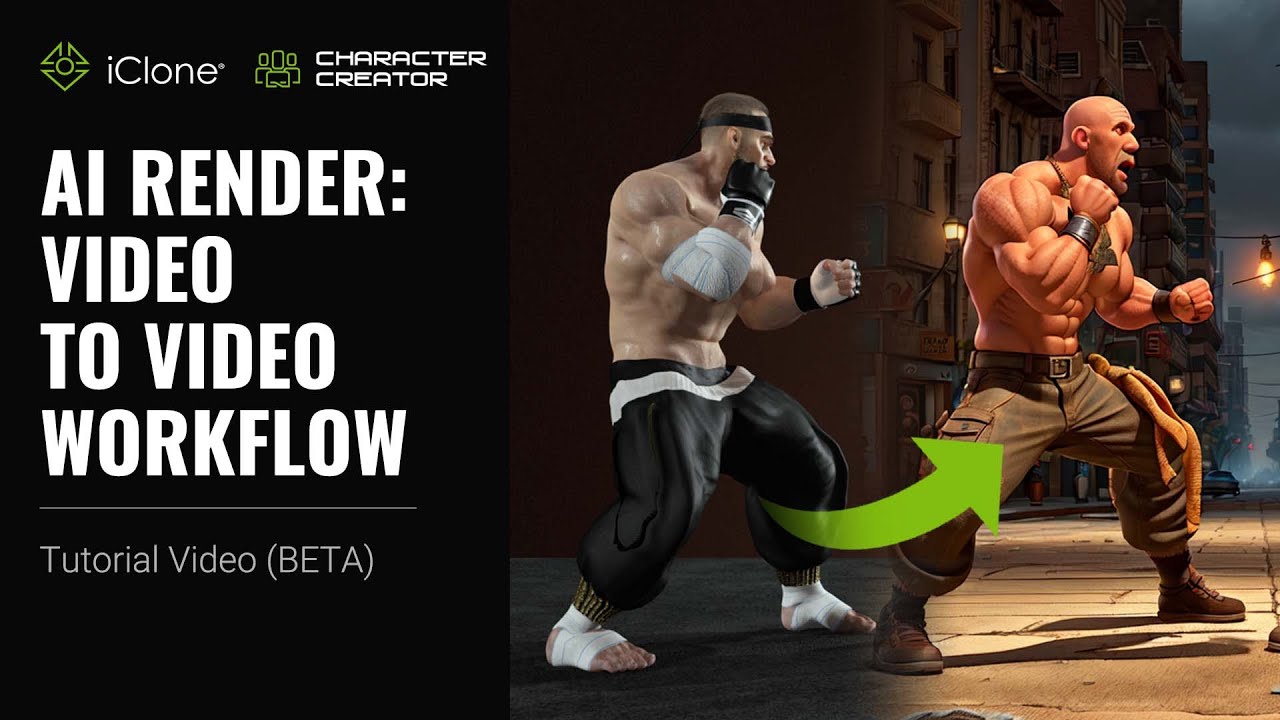 AI Render Video To Video Workflow | iClone & CC Tutorial