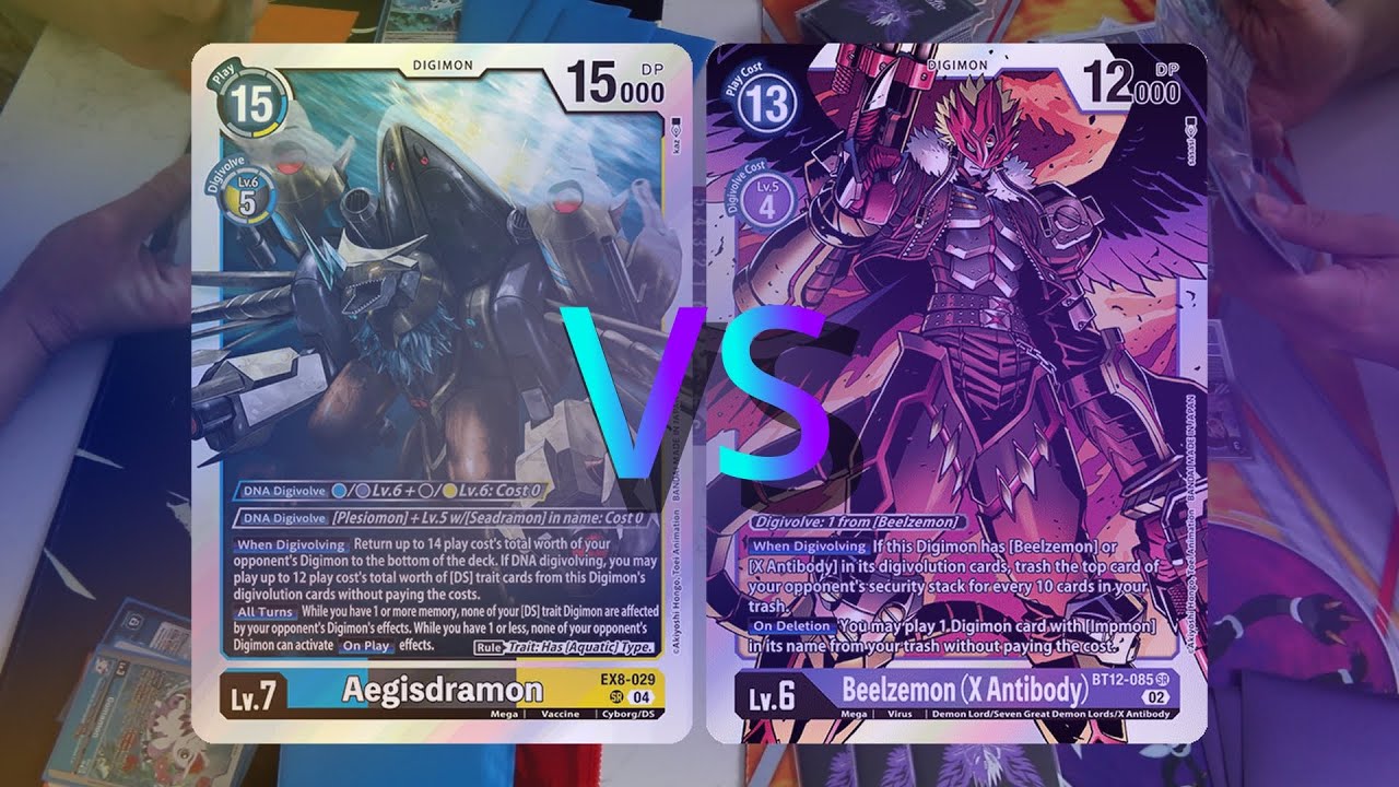 Digimon TCG Beelzemon vs Aegisdramon(Deep Saver)