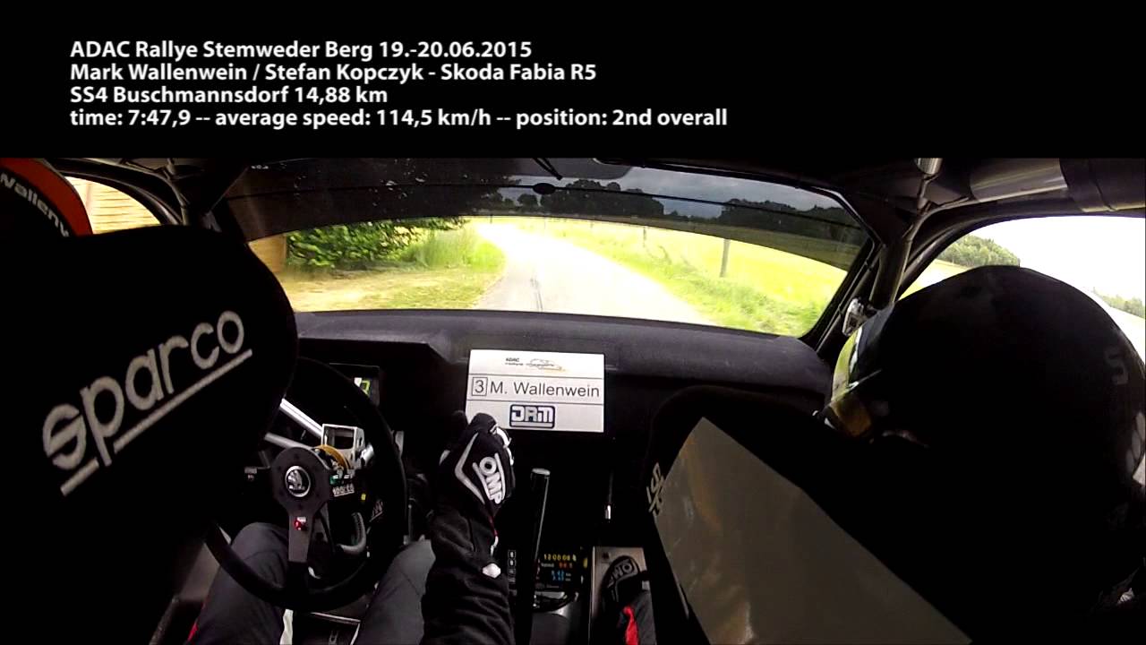 ADAC Rallye Stemweder Berg 2015 - SS4 Buschmannsort - Wallenwein/Kopczyk - Skoda Fabia R5