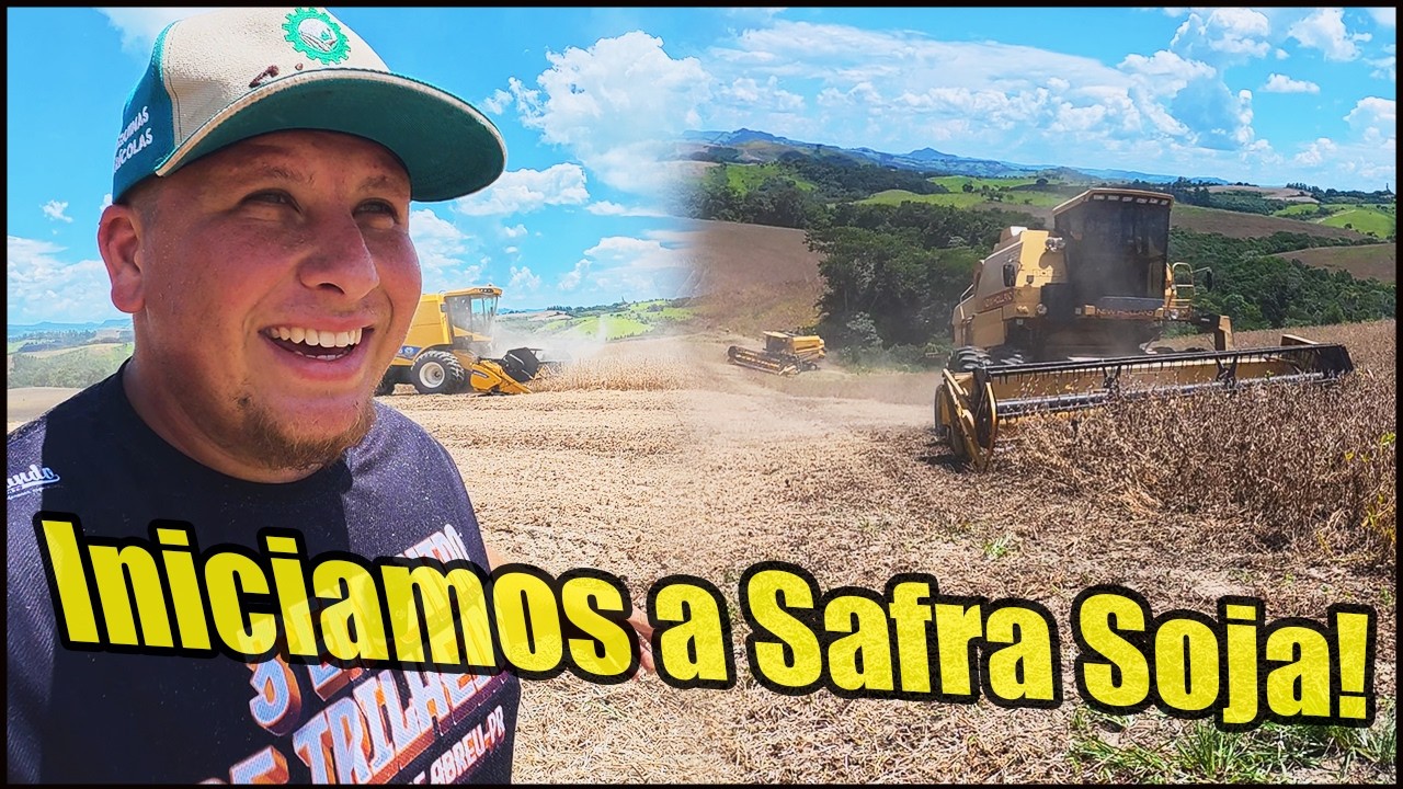INICIAMOS A SAFRA DE SOJA! ACOMPANHANDO A COLHEITA E LEVANDO A SOJA NA COOPERATIVA!