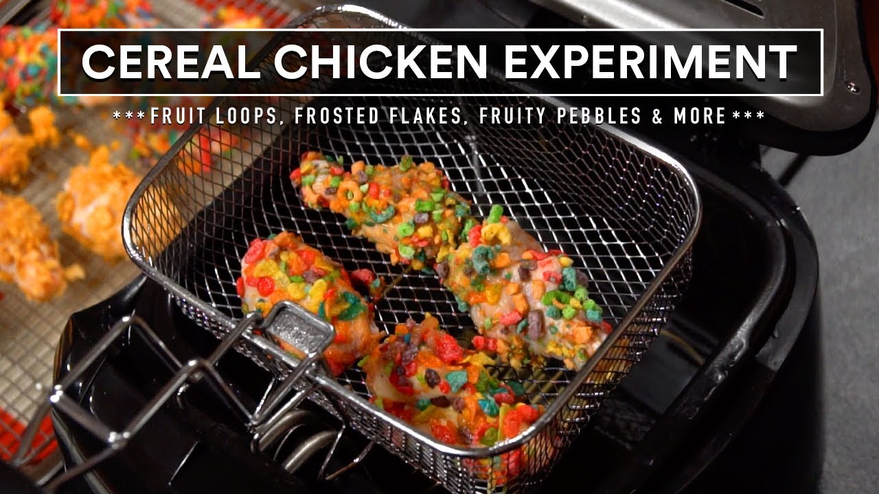 Deep Fried CEREAL CHICKEN WINGS Experiment!