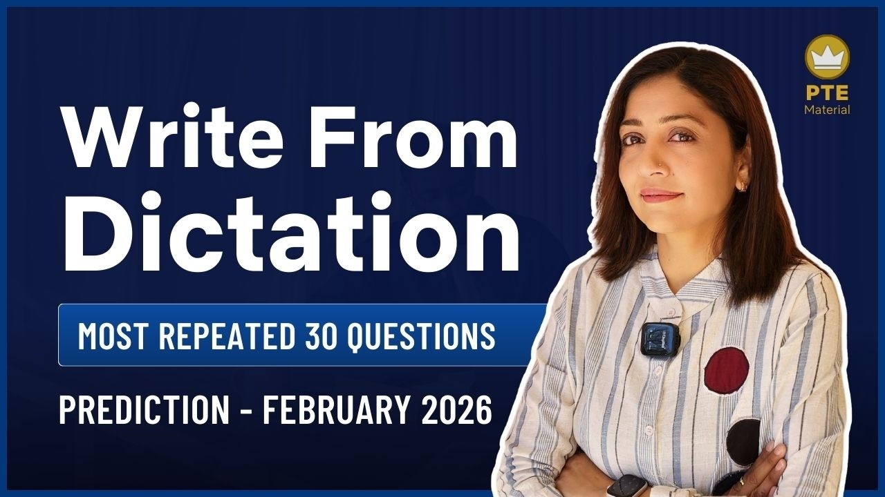 Write From Dictation | Prediction Questions | February 2026| PTE Listening | PTE with Tejal