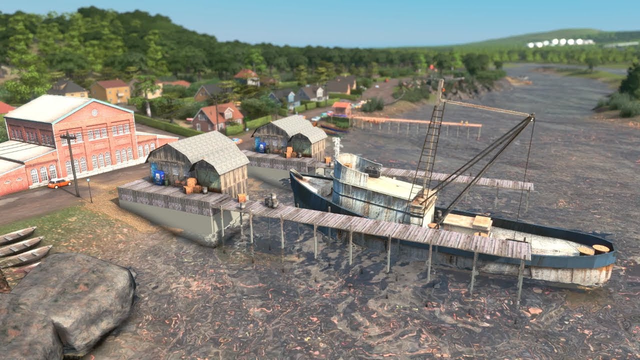 BUILDING A Fishing Village | Cities Skylines