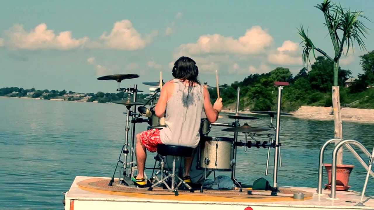 JOEY MUHA - Surfin' USA Drum Remix Filmed on Lake Erie