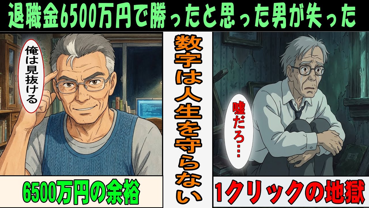 【漫画】退職金6500万円で勝ち組だと信じていた60歳元人事部長の末路 …あるクリックから歯車が狂い始めた話
