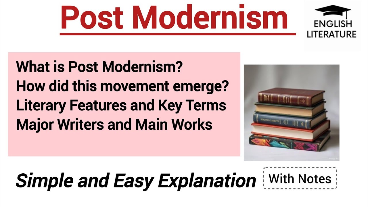 Post Modernism in English Literature 