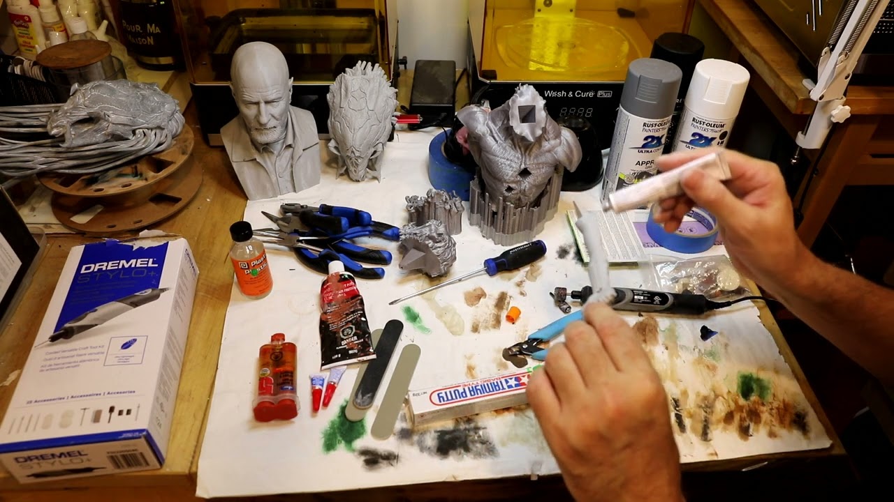 Peinture sur figurine, outils pour enlever les supports et préparation apres l'impression 3D