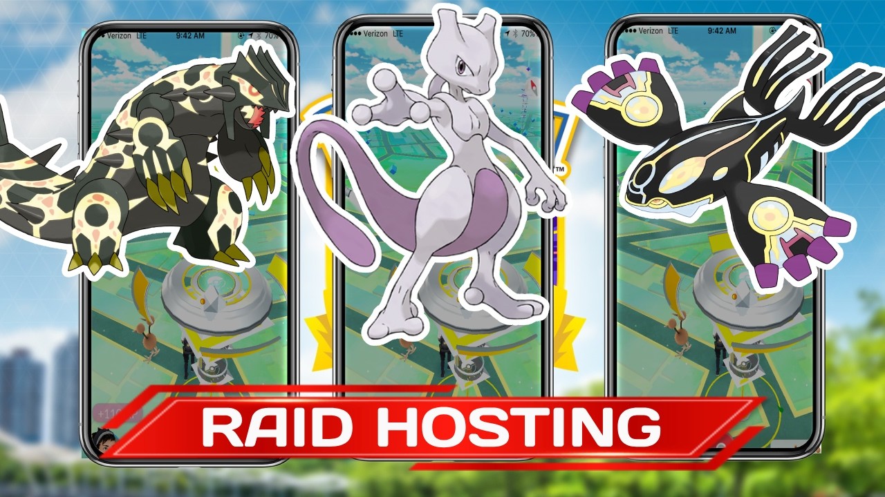 Mewtwo & Primals Raid Hosting | Pokemon go