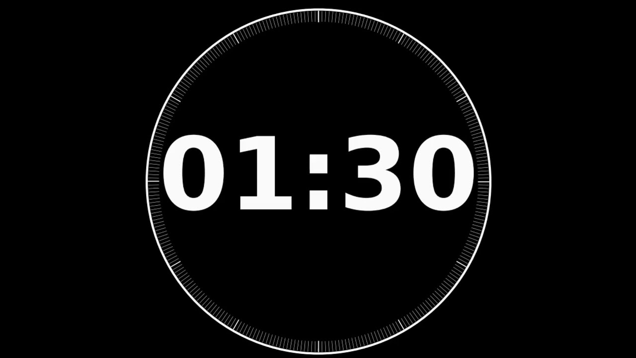 1 Minute 30 Second  Visual Timer・1分30秒タイマー/残り時間が見える/ビジュアルタイマー/実感タイマー