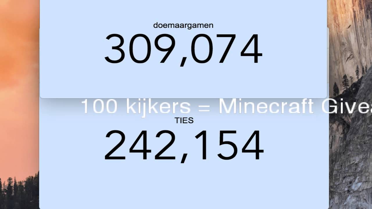 DoeMaarGamen VS Ties Sub counter 50 kijkers = mc giveaway