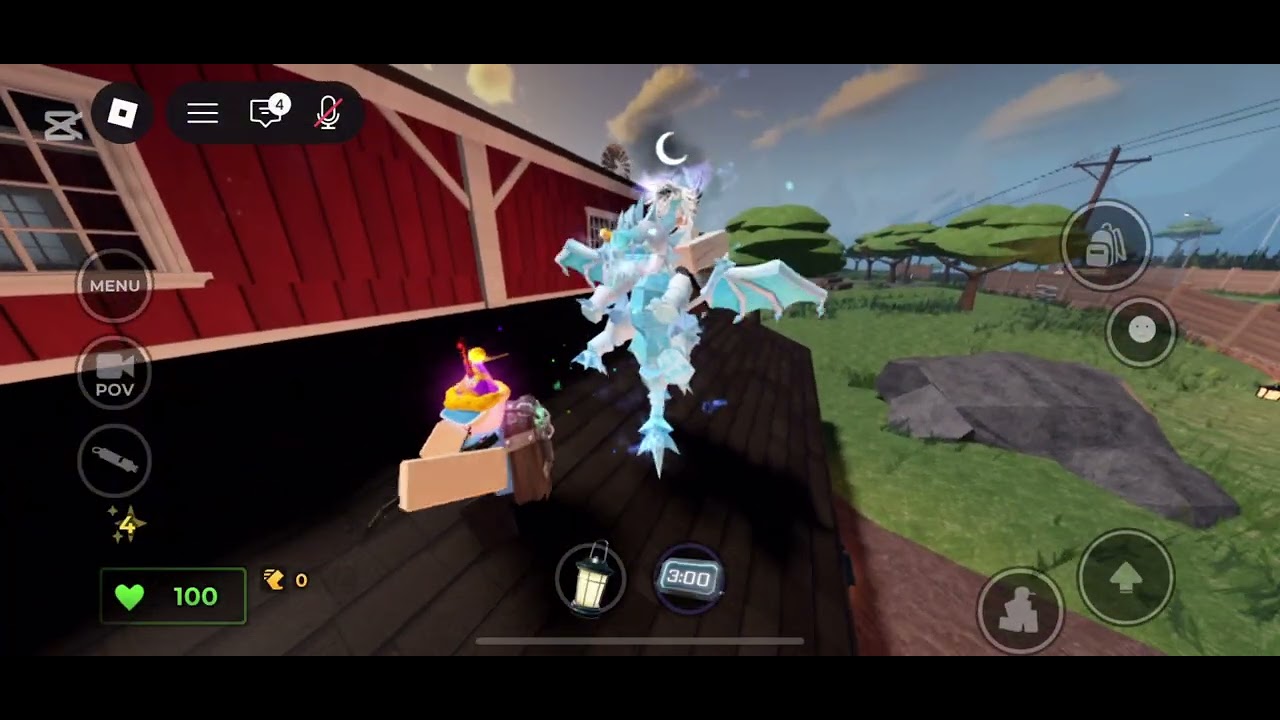 Playing evade with my friend
