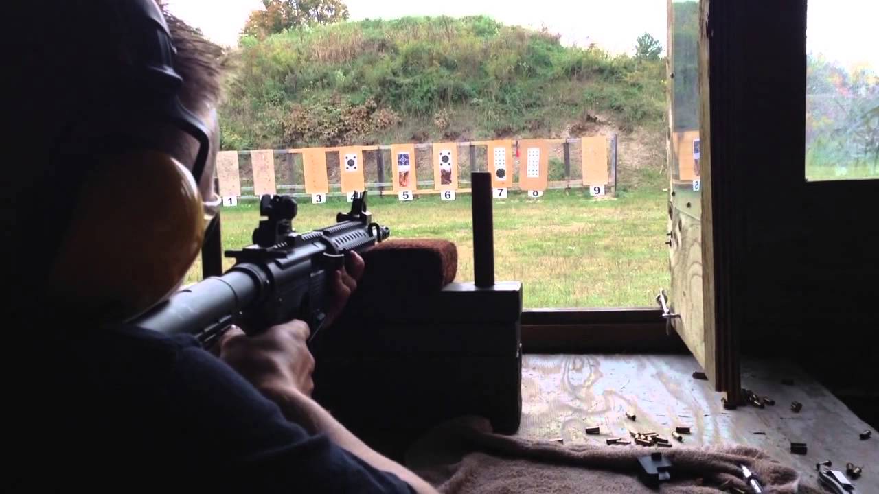 Mossberg 715T Tactical Flat Top 22LR at Range Canada