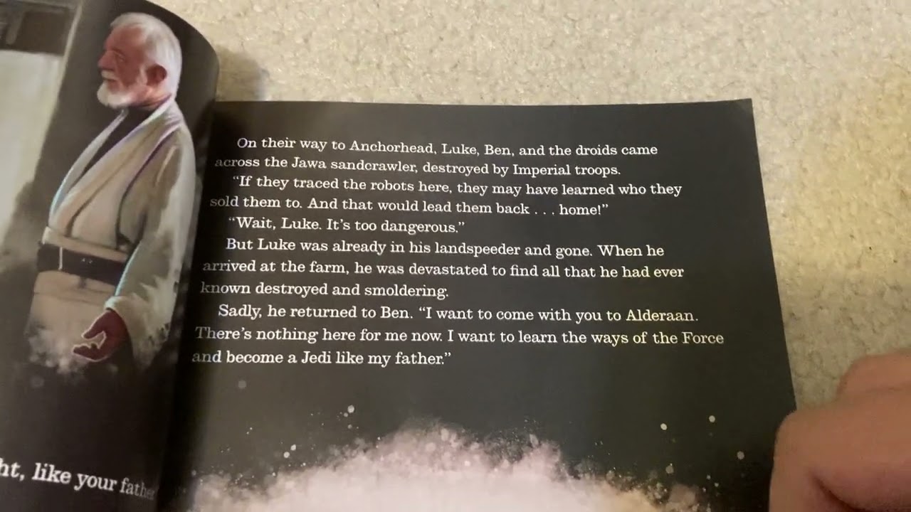 Star Wars the original trilogy read along Storybook Part 1/3