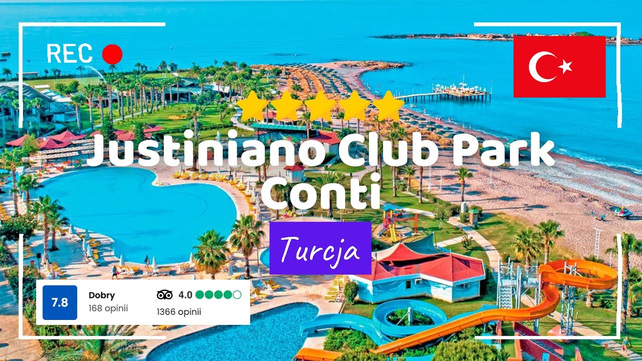 🇹🇷 Hotel Justiniano Club Park Conti 5*, Okurcalar, Riwiera Turecka ☀️💛 Hotel Tour, Rodzinne wakacje