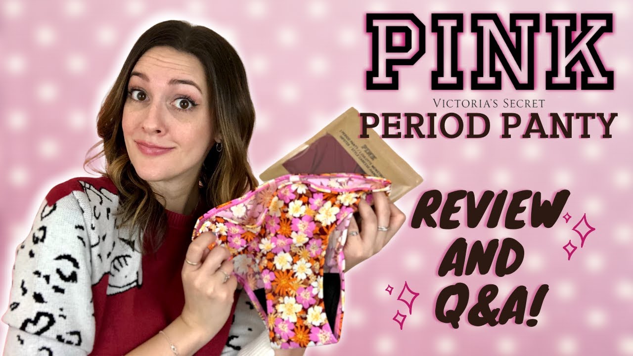 New Victoria’s Secret PINK PERIOD PANTIES Review & Test! Does Period Underwear Work? 🩲 Adara Unboxed
