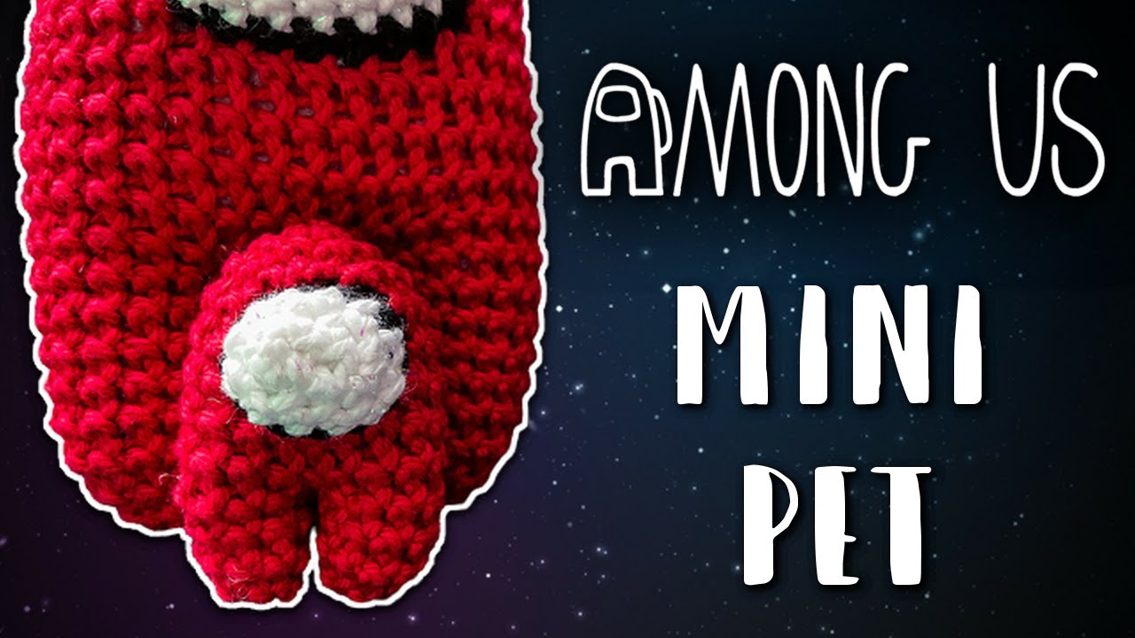 Among Us Mini Pet Standing Crewmate Keychain | Crochet With Me | Videogame Amigurumi | FREE Pattern