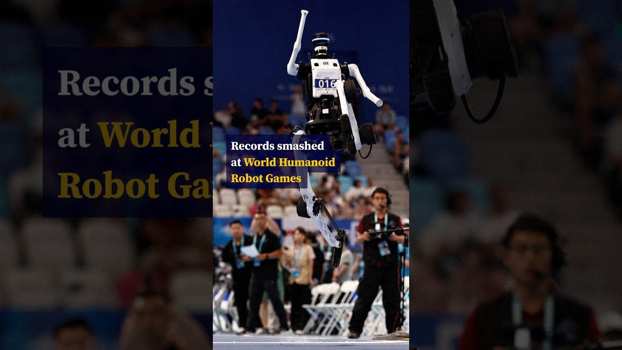 Robots smash track records at World Humanoid Robot Games in China