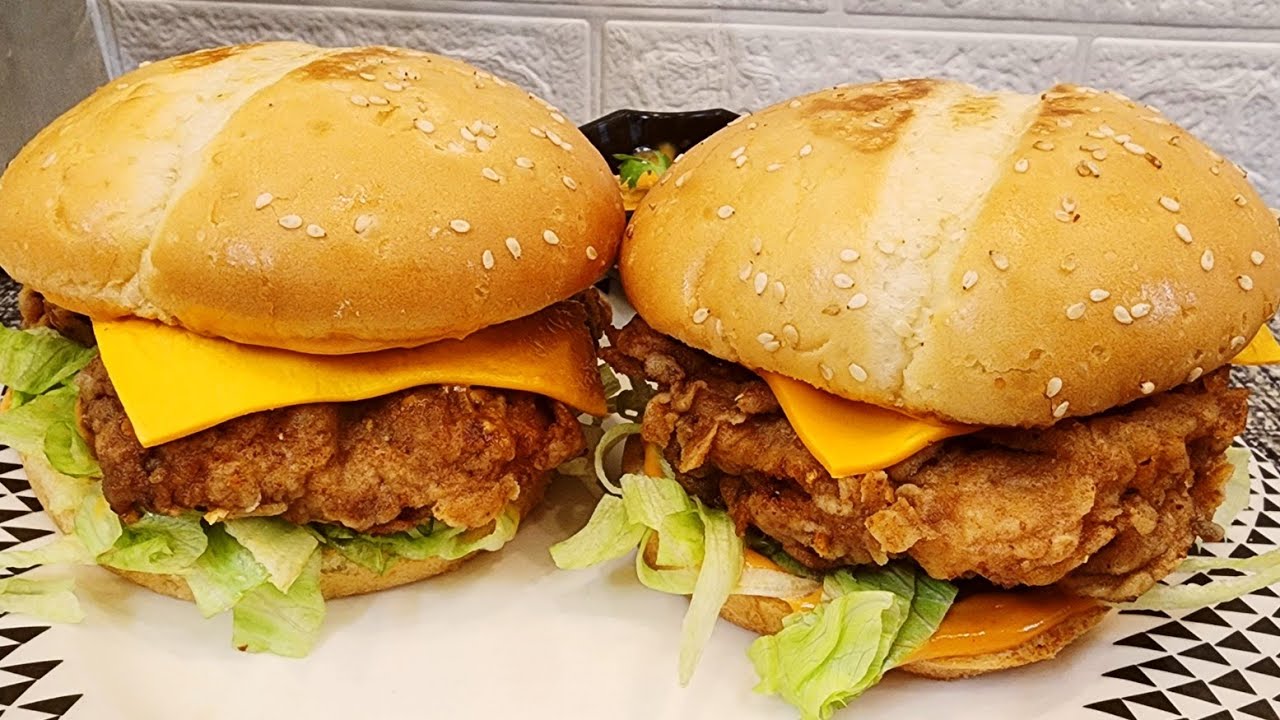 Crispy Zinger Burger at Home | Crunchy & Juicy Every Time 🍔🔥