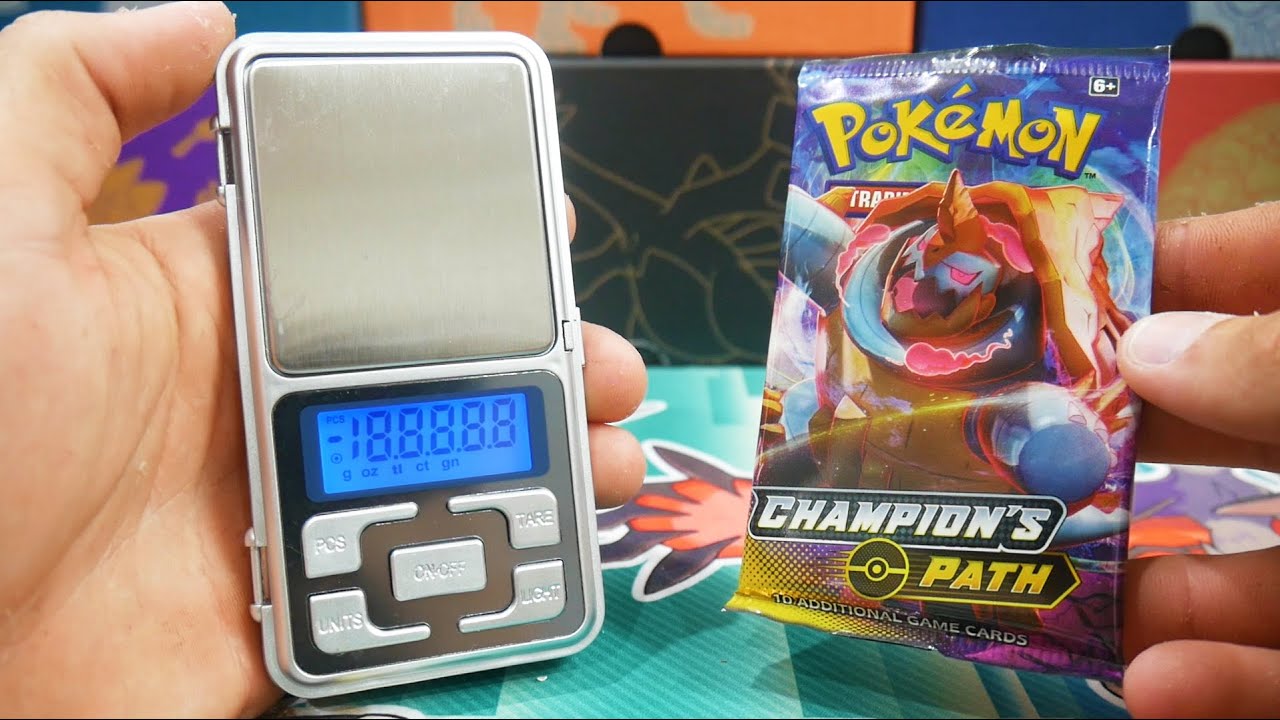*DOES IT WORK ?* WEIGHING POKEMON CHAMPIONS PATH BOOSTER PACKS!