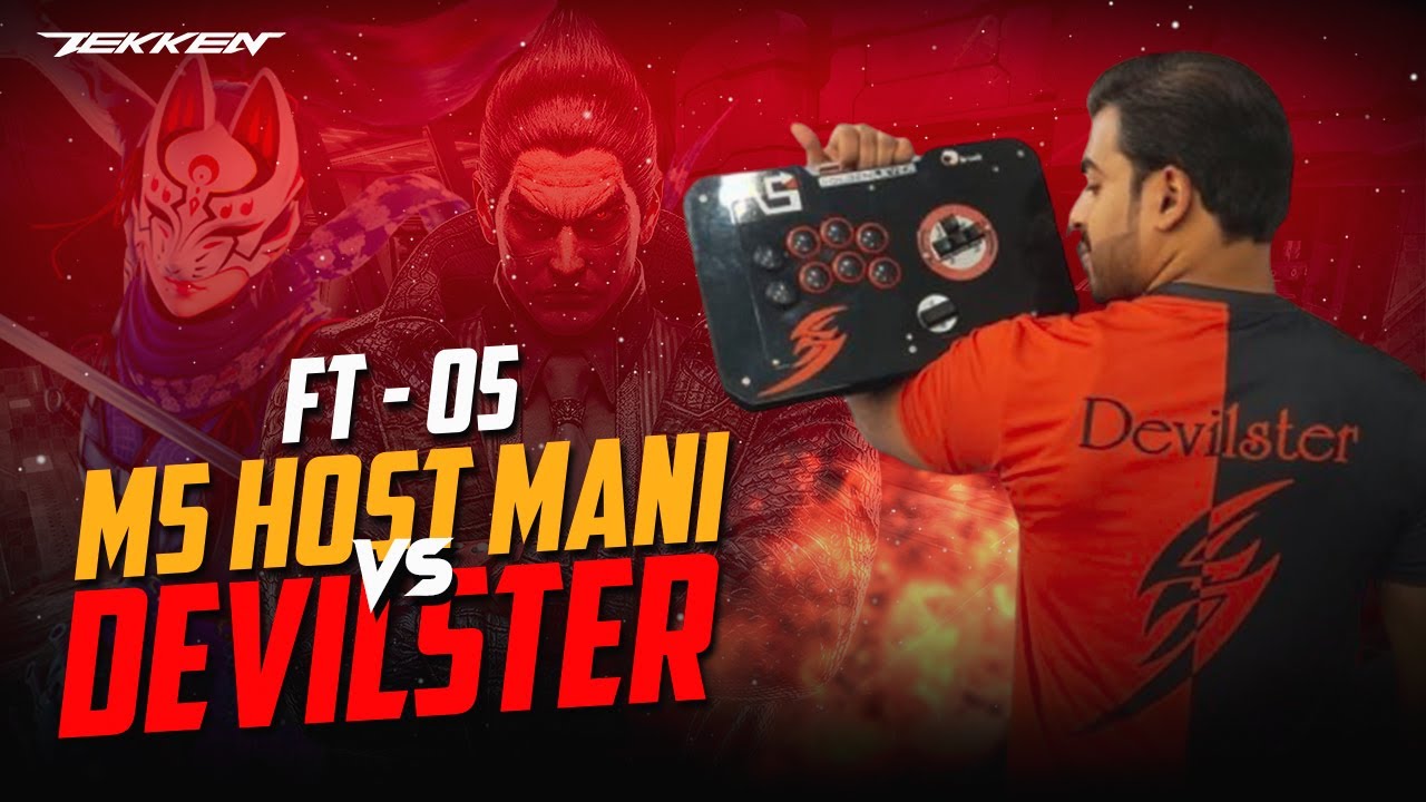 Tekken 7, M5HOST Mani (Kunimitsu , Noctis) VS Devilster ( Kazuya), FT 5. Hyped Match 🤯🔥!.