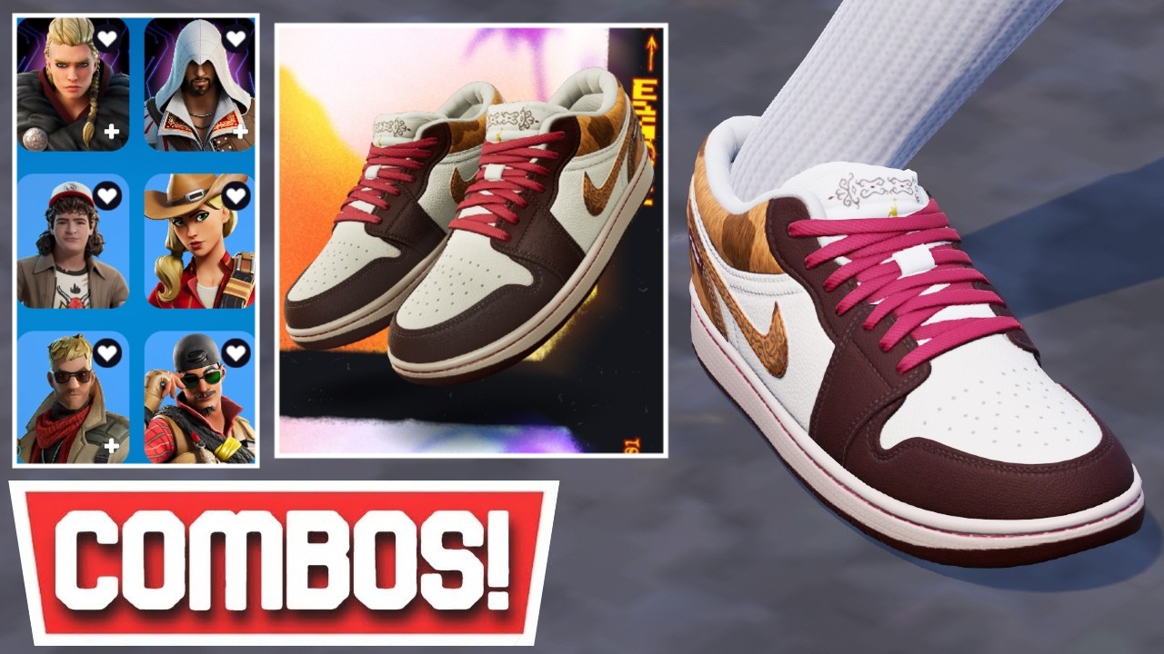 *NEW* BEST AIR JORDAN 1 LOW 'YEAR OF THE HORSE' KICKS COMBOS! | Fortnite