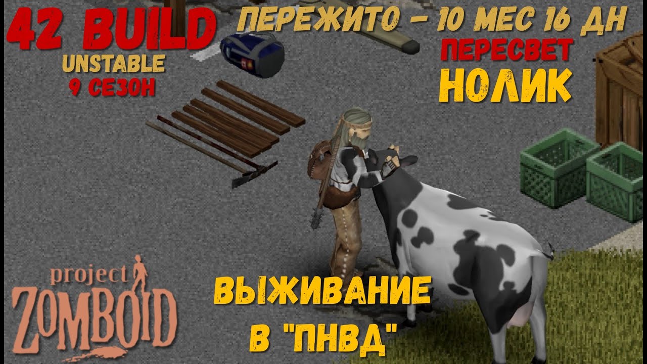 Project Zomboid I 42 билд I v. 12.3  I НОЛИК I ПНВД I 56 стрим I 09 сезон I