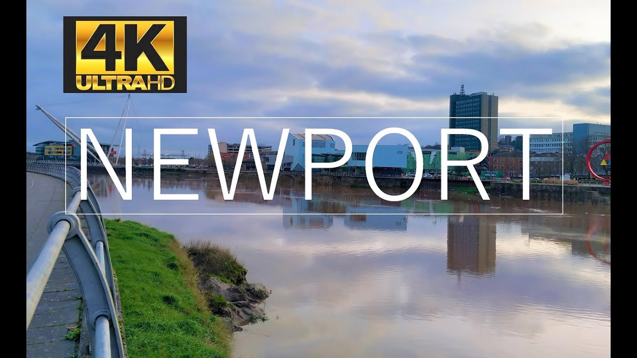 NEWPORT, WALES - UNITED KINGDOM [1 Hour Walking Tour in 4K]