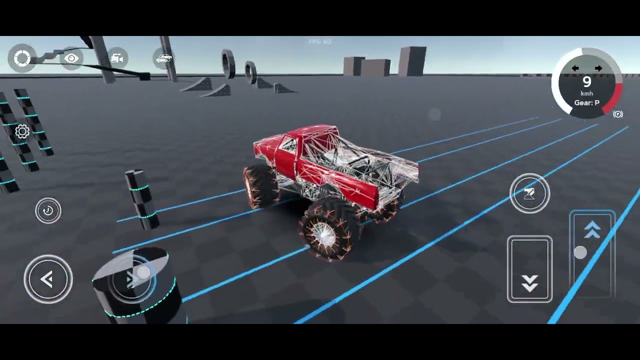 Testing the new monster truck #flexbody car crash