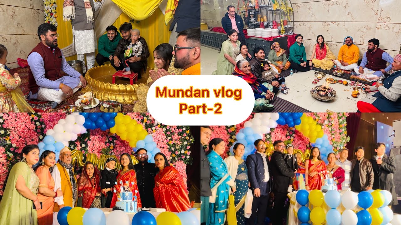 Mundan vlog part -2||sahilraturivlogs||