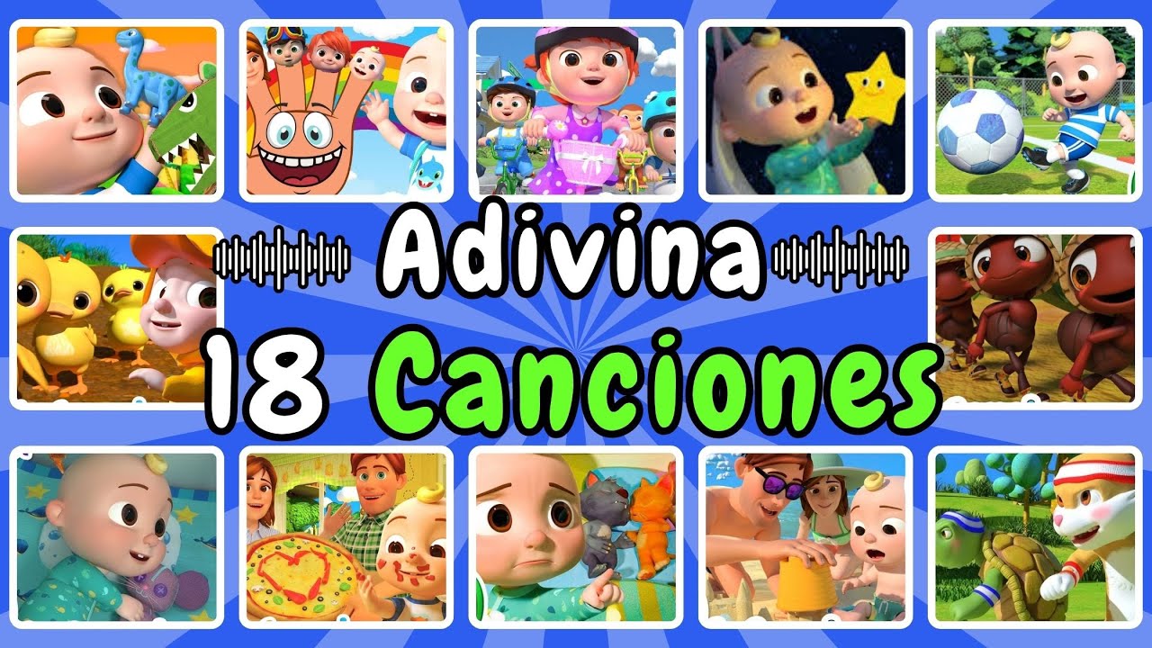 🎵 ¡Adivina LA CANCIÓN COCOMELON en español! ⌛ Canciones Infantiles 🎵