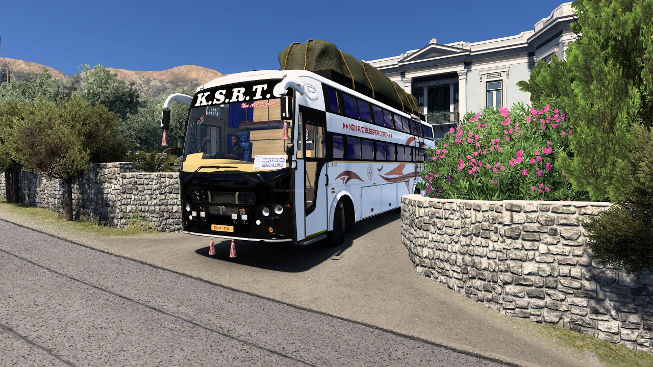 KSRTC Prakash BV Maxima Ashok Leyland Non AC Sleeper Bus Mod | Ets2 #1.53 | Euro Truck Simulator 2